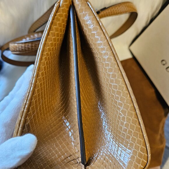 Authentic Rare GUCCI ZUMI IN SNAKE Phyton Skin M Size - Picture 15 of 17